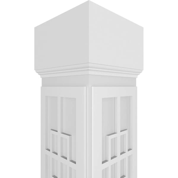 Ekena Millwork Craftsman Classic Square Non-Tapered San Antonio Mission Style Fretwork Column - CC1209ENSADMIMI