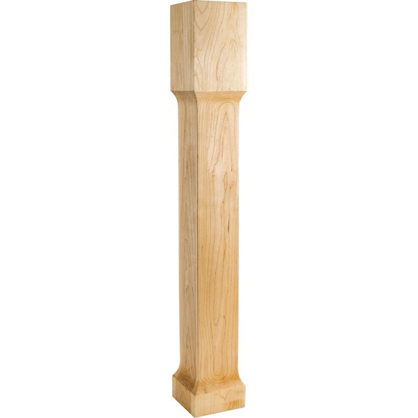 Hardware Resources 5" Wx5"Dx35-1/2"H Alder Square Recessed Post - P71-5-ALD