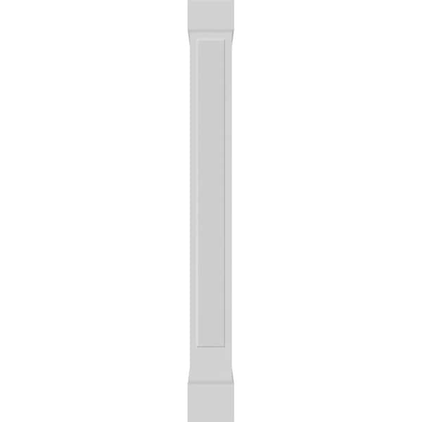 Ekena Millwork Craftsman Classic Square Non-Tapered Recessed Panel PVC Column, Standard Capital & Standard Base - CC0810ENMCSCS