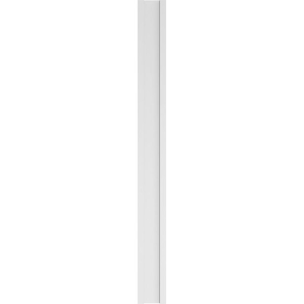 Ekena Millwork Two Equal Flat Panel PVC Pilaster w/Standard Capital & Base, 9"W x 96"H x 2"P - PILP09X096DFP01-2