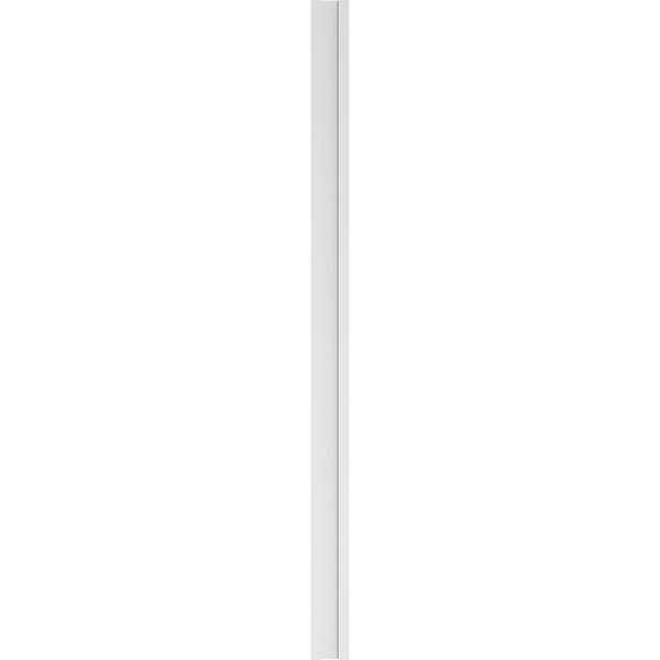 Ekena Millwork Flat Panel PVC Pilaster w/Decorative Capital & Base, 7"W x 120"H x 2"P - PILP07X120FP02-2