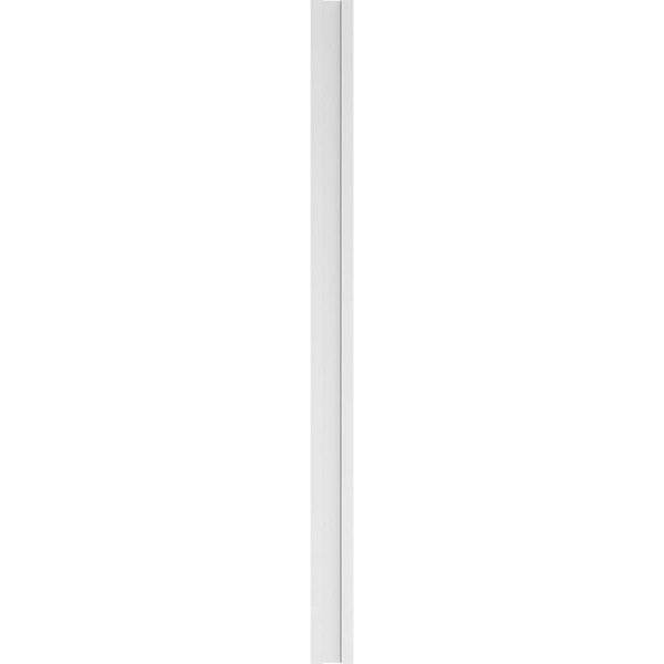 Ekena Millwork Flat Panel PVC Pilaster w/Standard Capital & Base, 7W x 108H x 2P, PR - PILP07X108FP01-2