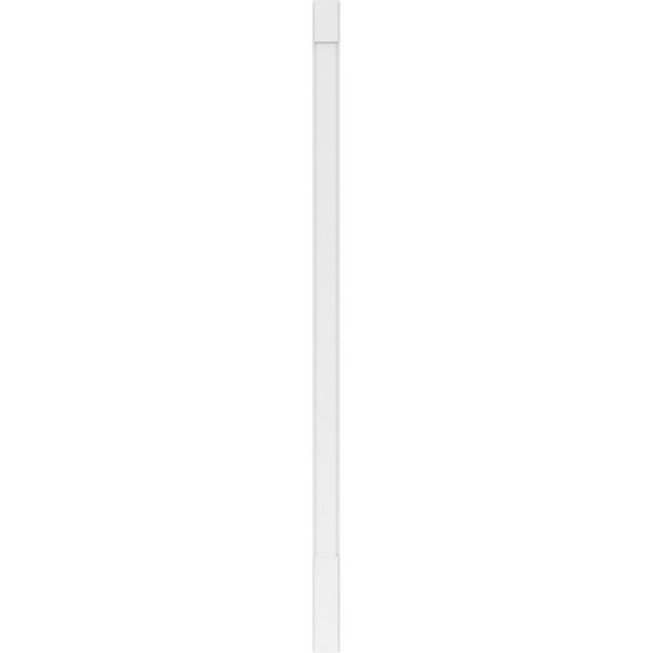 Ekena Millwork Plain PVC Pilaster w/Standard Capital & Base, 5"W x 120"H x 2"P - PILP05X120SM01-2