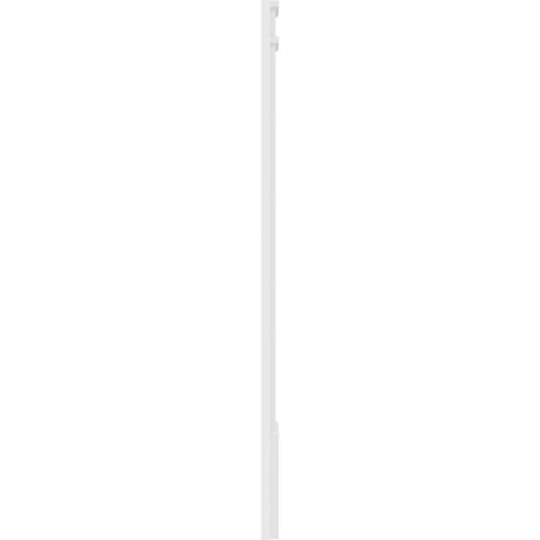 Ekena Millwork Plain PVC Pilaster w/Decorative Capital & Base, 12"W x 60"H x 2"P - PILP12X060SM02-2