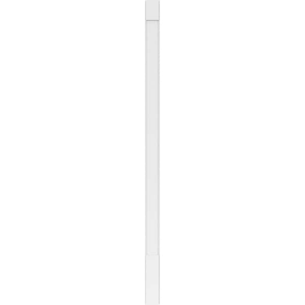 Ekena Millwork Plain PVC Pilaster w/Standard Capital & Base, 5"W x 102"H x 2"P - PILP05X102SM01-2
