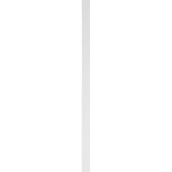 Ekena Millwork Flat Panel PVC Pilaster w/Decorative Capital & Base, 6"W x 120"H x 2"P - PILP06X120FP02-2