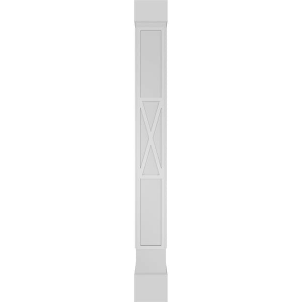 Ekena Millwork Craftsman Classic Square Non-Tapered X-Board Farmhouse Fretwork Column - CC0810ENXFHCSCS