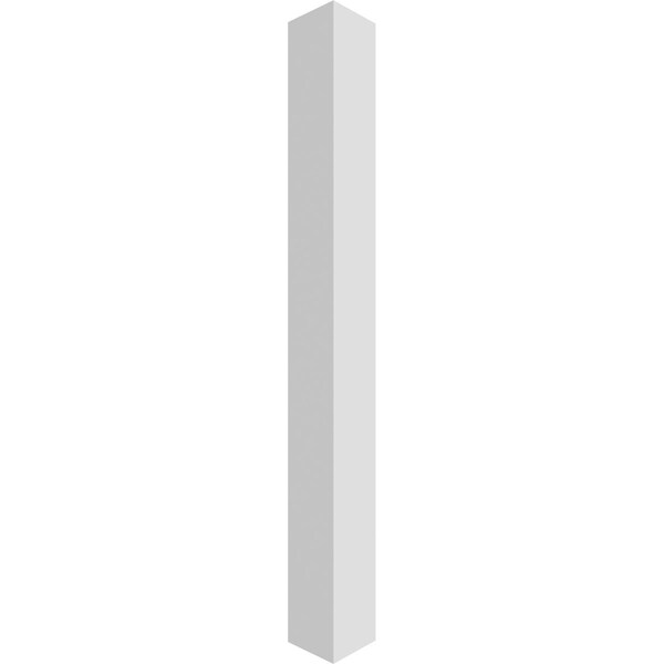 Ekena Millwork Craftsman Classic, Square Non-Tapered, Smooth PVC Column, Tuscan Capital & Tuscan Base - CC0610ENPTUTU