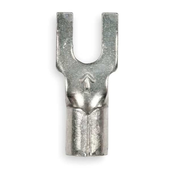 Terminal de horquilla sin aislamiento de 3M para cables de 12-10 AWG con tornillo #8, paquete de 50 unidades - M10-8FBX.