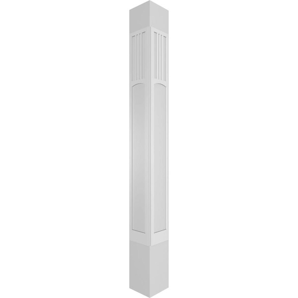 Ekena Millwork Craftsman Classic Square Non-Tapered San Miguel Mission Style Fretwork Column - CC1010ENSMDCRCR