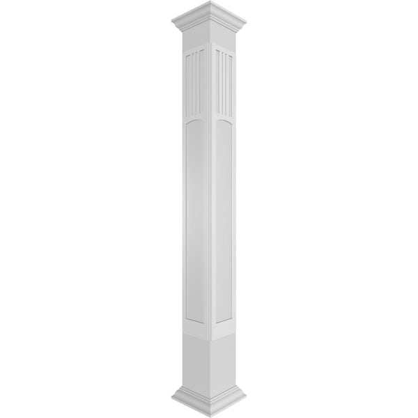 Ekena Millwork Craftsman Classic Square Non-Tapered San Miguel Mission Style Fretwork Column - CC1010ENSMDCRCR
