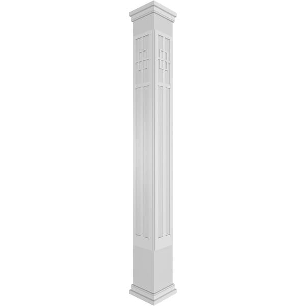 Ekena Millwork Craftsman Classic Square Non-Tapered San Antonio Mission Style Fretwork Column - CC0810ENSADPRPR