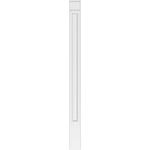 Ekena Millwork Raised Panel PVC Pilaster w/Decorative Capital & Base, 8"W x 102"H x 2"P - PILP08X102RP02-2
