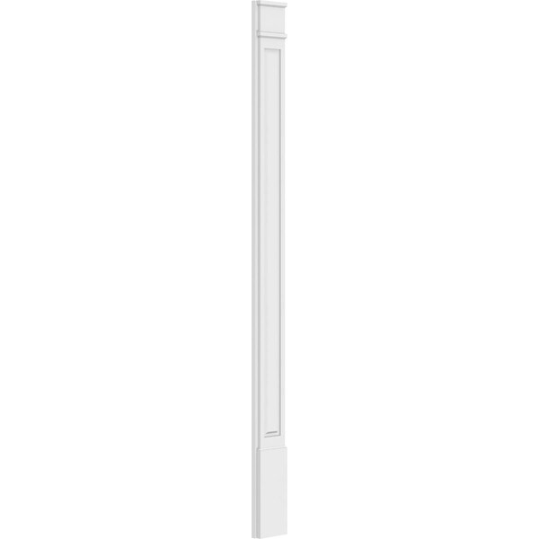 Ekena Millwork Raised Panel PVC Pilaster w/Decorative Capital & Base, 8"W x 102"H x 2"P - PILP08X102RP02-2