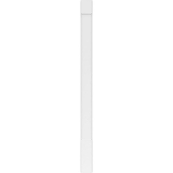 Ekena Millwork Plain PVC Pilaster w/Standard Capital & Base, 5"W x 72"H x 2"P - PILP05X072SM01-2