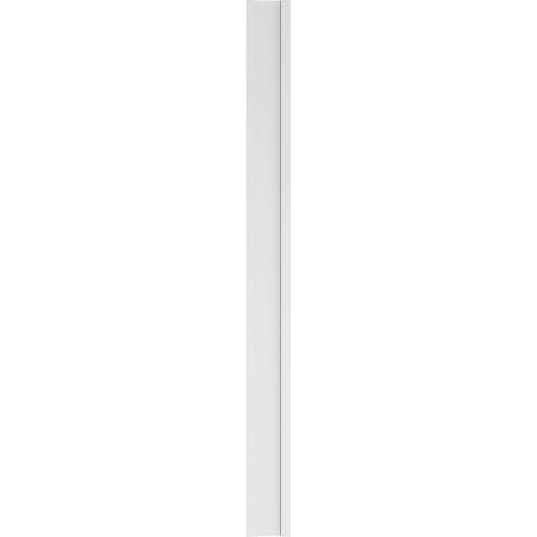 Ekena Millwork Two Equal Flat Panel PVC Pilaster w/Decorative Capital & Base, 9"W x 108"H x 2"P - PILP09X108DFP02-2