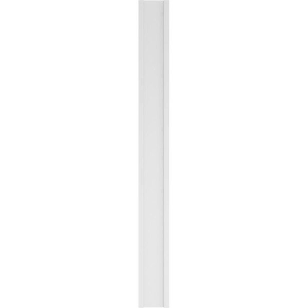 Ekena Millwork Flat Panel PVC Pilaster w/Standard Capital & Base, 12"W x 120"H x 2"P - PILP12X120FP01-2
