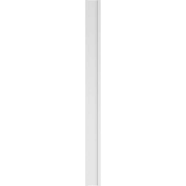 Ekena Millwork Plain PVC Pilaster w/Decorative Capital & Base, 10"W x 120"H x 2"P - PILP10X120SM02-2