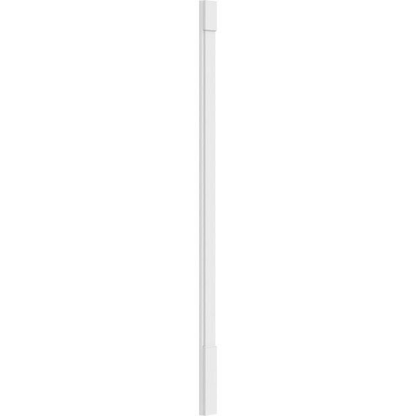 Ekena Millwork Plain PVC Pilaster w/Standard Capital & Base, 5"W x 108"H x 2"P - PILP05X108SM01-2