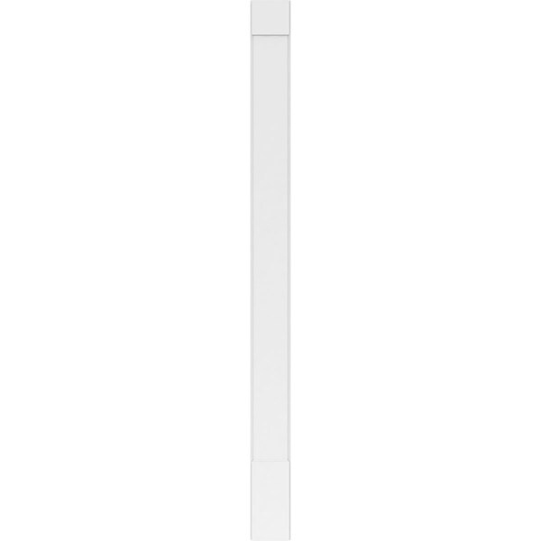 Ekena Millwork Plain PVC Pilaster w/Standard Capital & Base, 9"W x 120"H x 2"P - PILP09X120SM01-2