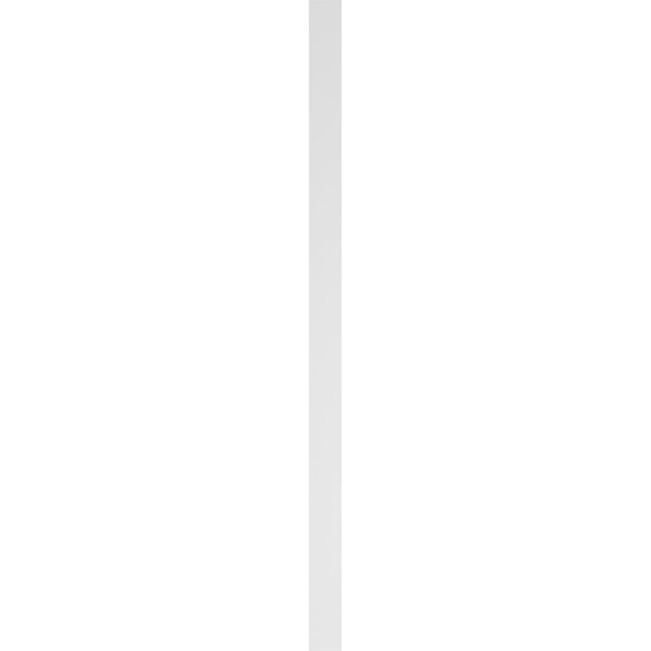 Ekena Millwork Fluted PVC Pilaster w/Decorative Capital & Base, 6"W x 120"H x 2"P - PILP06X120FL02-2