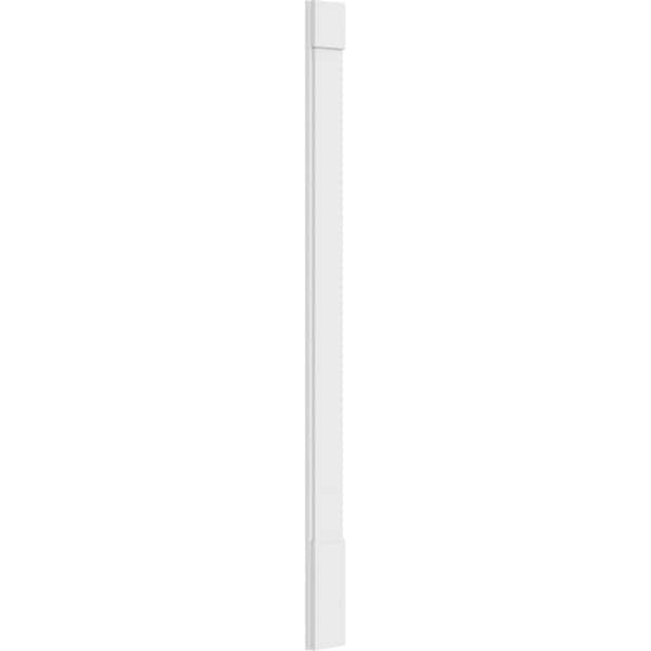 Ekena Millwork Plain PVC Pilaster w/Standard Capital & Base, 8"W x 108"H x 2"P - PILP08X108SM01-2