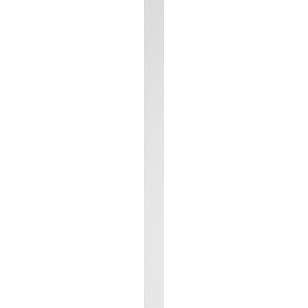 Ekena Millwork Two Equal Flat Panel PVC Pilaster w/Decorative Capital & Base, 4"W x 60"H x 2"P - PILP04X060DFP02-2