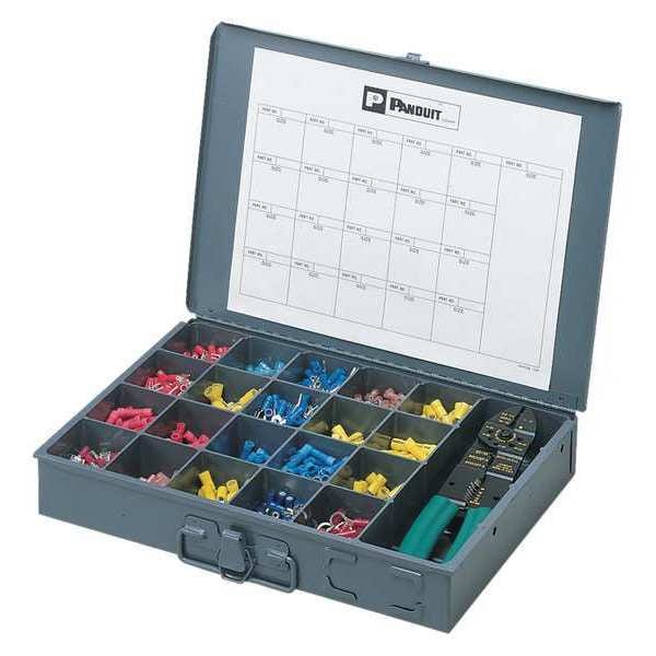 Kit de terminación de cable Panduit de 22-10 AWG con herramienta de 600 piezas - K-1103Y