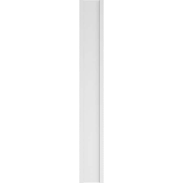 Ekena Millwork Fluted PVC Pilaster w/Standard Capital & Base, 12"W x 90"H x 2"P - PILP12X090FL01-2