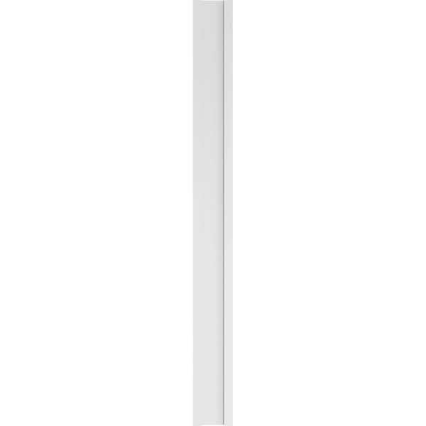 Ekena Millwork Flat Panel PVC Pilaster w/Standard Capital & Base, 9"W x 96"H x 2"P - PILP09X096FP01-2