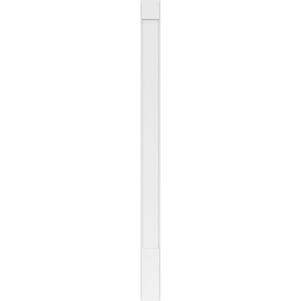 Ekena Millwork Plain PVC Pilaster w/Standard Capital & Base, 6"W x 90"H x 2"P - PILP06X090SM01-2