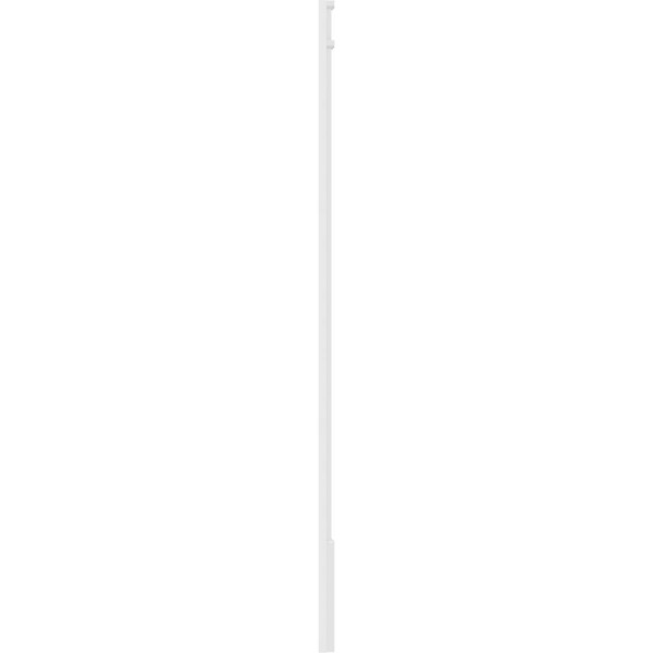 Ekena Millwork Two Equal Flat Panel PVC Pilaster w/Decorative Capital & Base, 4W x 82H x 2P, PR - PILP04X082DFP02-2