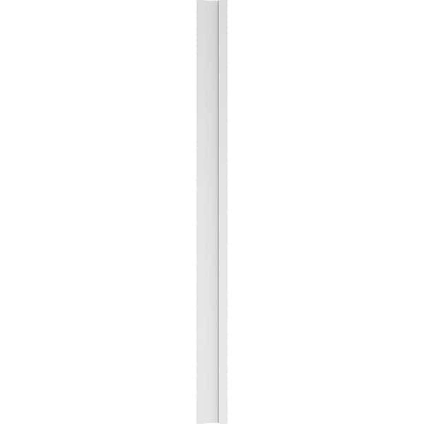 Ekena Millwork Flat Panel PVC Pilaster w/Decorative Capital & Base, 7"W x 96"H x 2"P - PILP07X096FP02-2