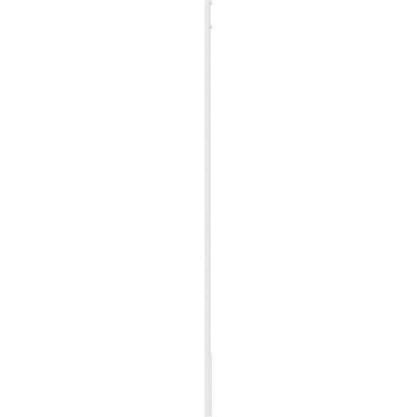 Ekena Millwork Two Equal Raised Panel PVC Pilaster w/Decorative Capital & Base, 7"W x 120"H x 2"P - PILP07X120DRP02-2