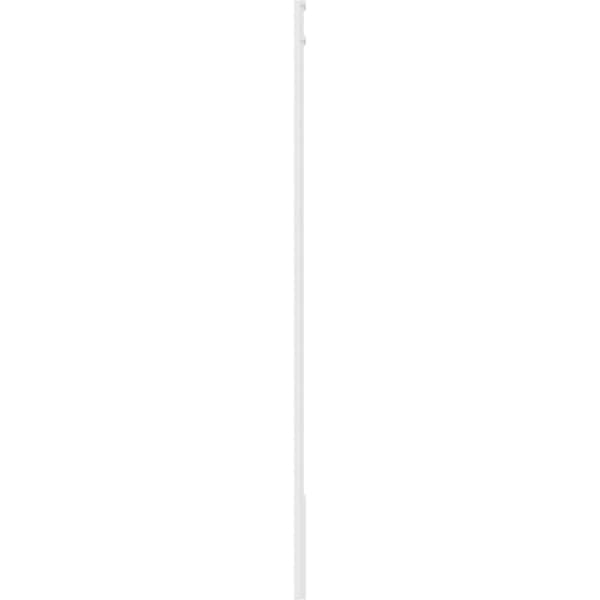 Ekena Millwork Flat Panel PVC Pilaster w/Decorative Capital & Base, 10"W x 102"H x 2"P - PILP10X102FP02-2