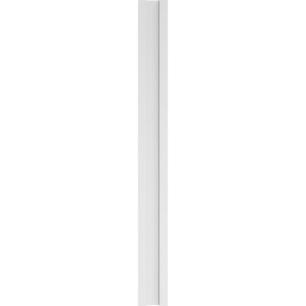 Ekena Millwork Two Equal Flat Panel PVC Pilaster w/Decorative Capital & Base, 7"W x 72"H x 2"P - PILP07X072DFP02-2