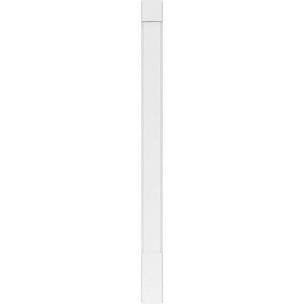 Ekena Millwork Plain PVC Pilaster w/Standard Capital & Base, 6W x 82H x 2P, PR - PILP06X082SM01-2