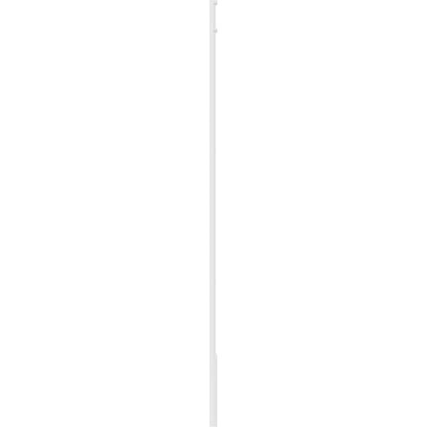 Ekena Millwork Plain PVC Pilaster w/Decorative Capital & Base, 5"W x 108"H x 2"P - PILP05X108SM02-2