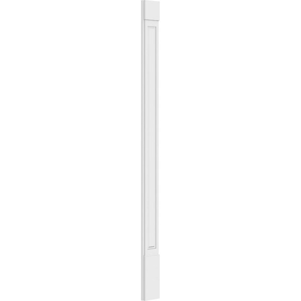 Ekena Millwork Raised Panel PVC Pilaster w/Standard Capital & Base, 9"W x 120"H x 2"P - PILP09X120RP01-2