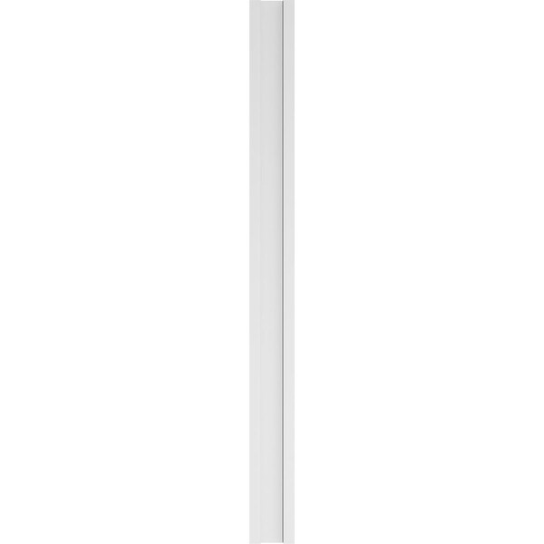 Ekena Millwork Two Equal Flat Panel PVC Pilaster w/Decorative Capital & Base, 8"W x 96"H x 2"P - PILP08X096DFP02-2