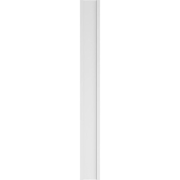 Ekena Millwork Plain PVC Pilaster w/Decorative Capital & Base, 12"W x 108"H x 2"P - PILP12X108SM02-2