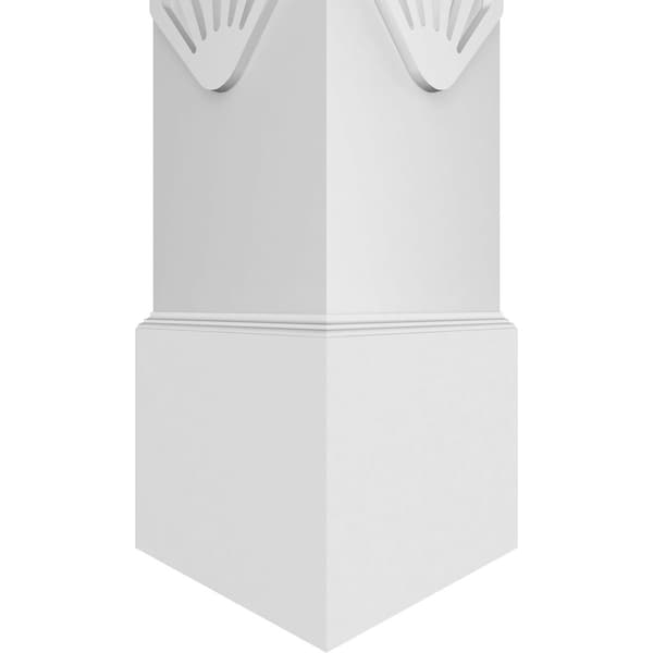 Ekena Millwork Craftsman Classic Square Non-Tapered Bondi Fretwork Column w/ Standard Capital & Standard Base - CC0810ENBNDCSCS