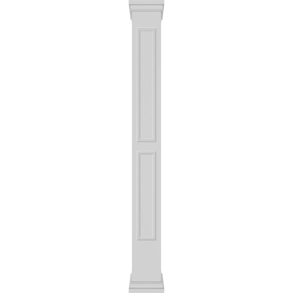 Ekena Millwork Craftsman Classic Square Non-Tapered, Double Raised Panel PVC Column, Prairie Capital & Prairie Base - CC1209ENDPRPR