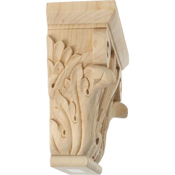 Ekena Millwork 11"W x 6 3/4"BW x 3 7/8"D x 8 7/8"H Large Chesterfield Capital, Alder - CAP11X03X08CHAL