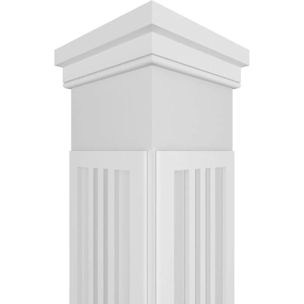 Ekena Millwork Craftsman Classic Square Non-Tapered San Miguel Mission Style Fretwork Column - CC0810ENSMDPRPR