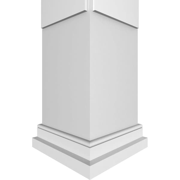 Ekena Millwork Craftsman Classic Square Non-Tapered San Miguel Mission Style Fretwork Column - CC0810ENSMDPRPR