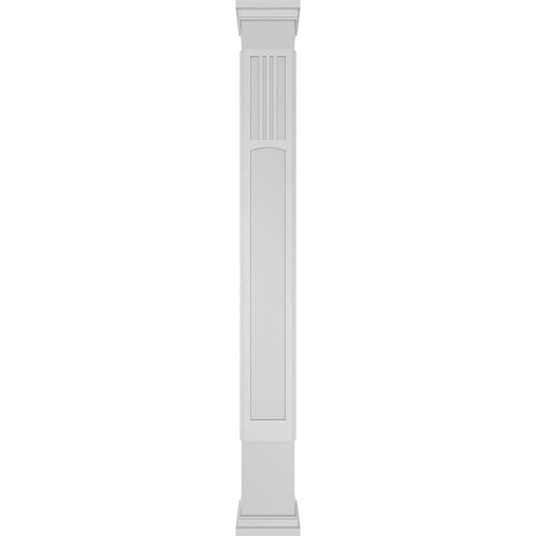 Ekena Millwork Craftsman Classic Square Non-Tapered San Miguel Mission Style Fretwork Column - CC0810ENSMDPRPR
