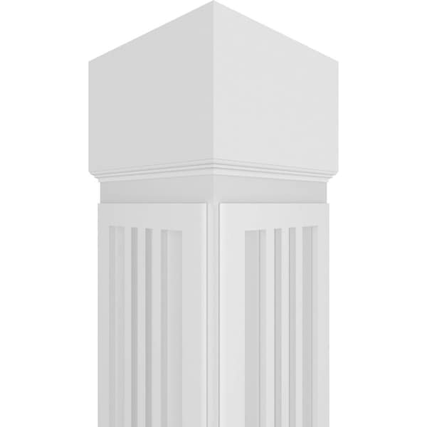 Ekena Millwork Craftsman Classic Square Non-Tapered San Miguel Mission Style Fretwork Column - CC0810ENSMDCSCS