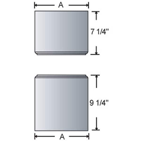 Ekena Millwork Craftsman Classic Square Non-Tapered Raised Panel Column w/ Standard Capital & Standard Base - EC0809ENRSTST