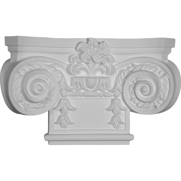 Ekena Millwork 16 7/8"W x 10 1/4"H Small Empire Capital with Necking (Fits Pilasters up to 7 7/8"W x 7/8"D) - CAP16X10X04EM